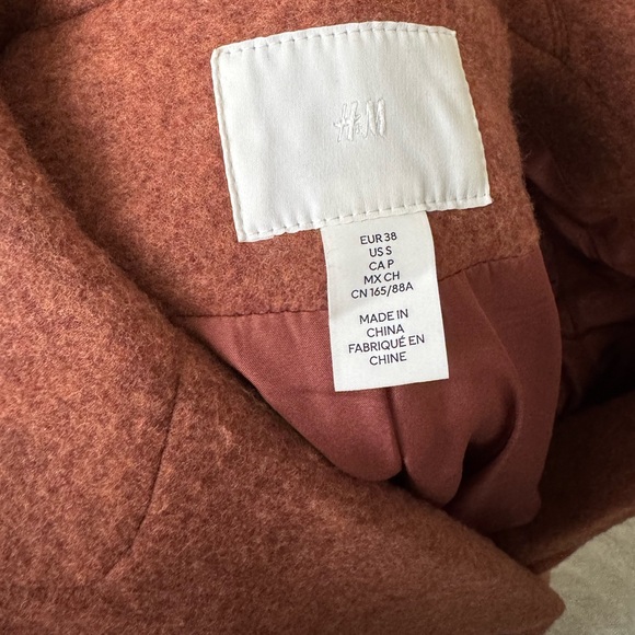 Rust Double-Breasted Coat - Picture 12 of 13